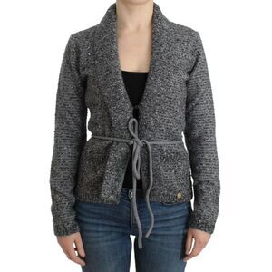 Cavalli Gray wool knitted Women's cardigan